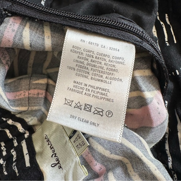 Anthropologie Elevenses Amapa Black Tribal Print Crossfront Wide Leg Jumpsuit 8 - Picture 8 of 16